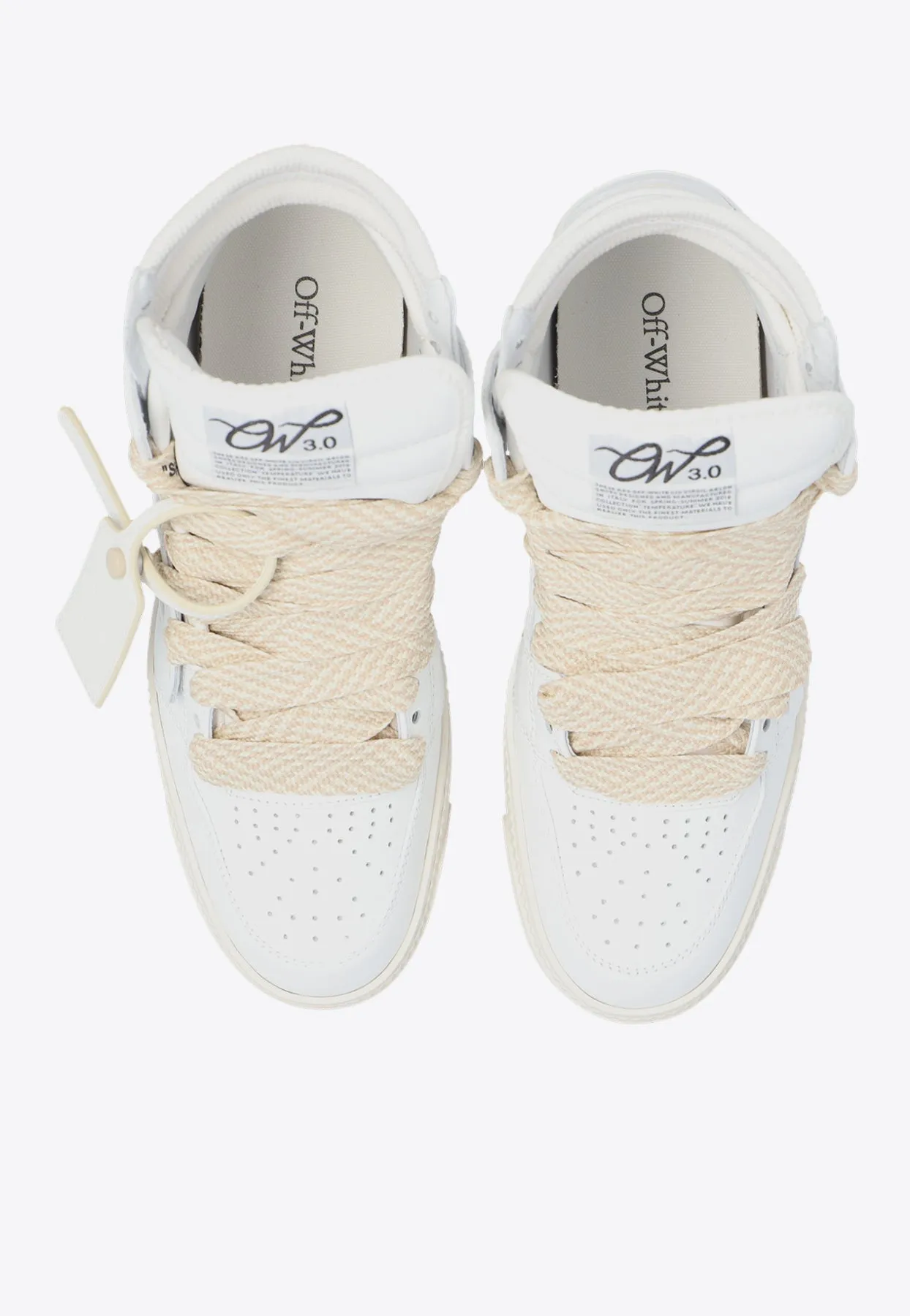 3.0 Off-Court High-Top Leather Sneakers