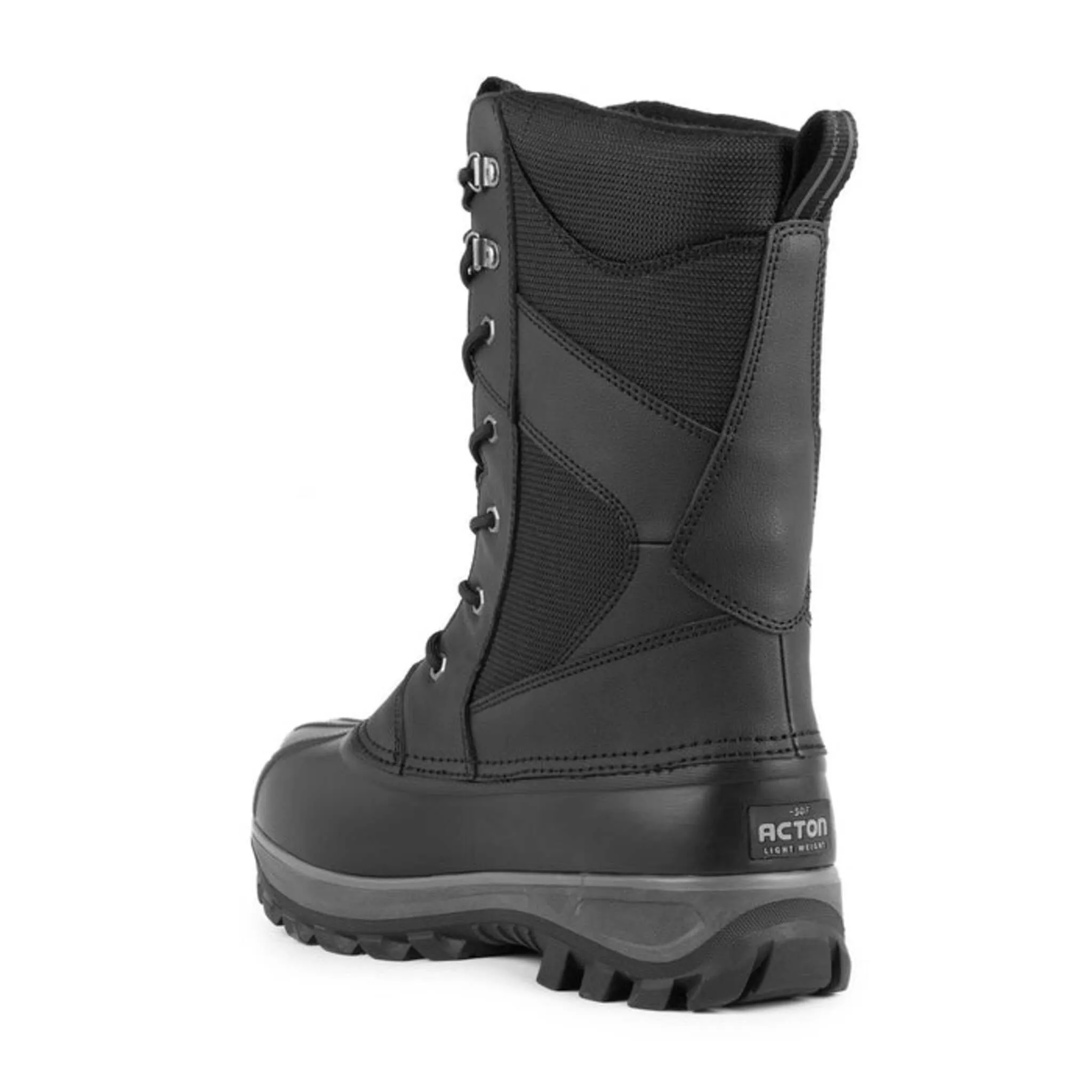 Acton Men's Finland Winter Work Boots - Waterproof Synthetic Leather, Lightweight, EVA Base, Rubber Sole, Insulated, Slip-Resistant | Sizes 7-14