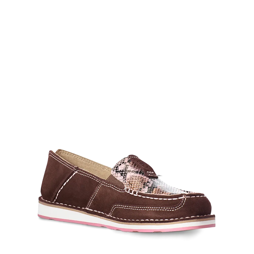 Ariat Ladies Snake Print and Coffee Bean Cruiser Shoe 10035829