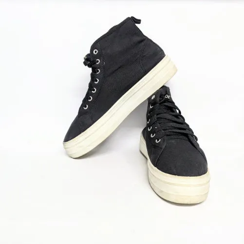 Black Convas Hightop Sneakers