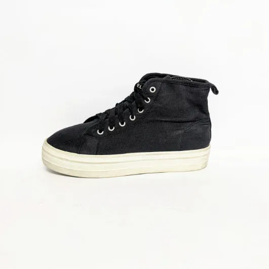 Black Convas Hightop Sneakers
