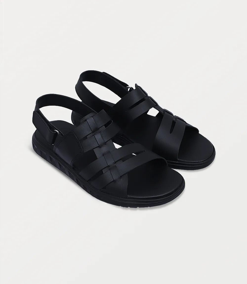BM6855-BLACK-Men Sandal