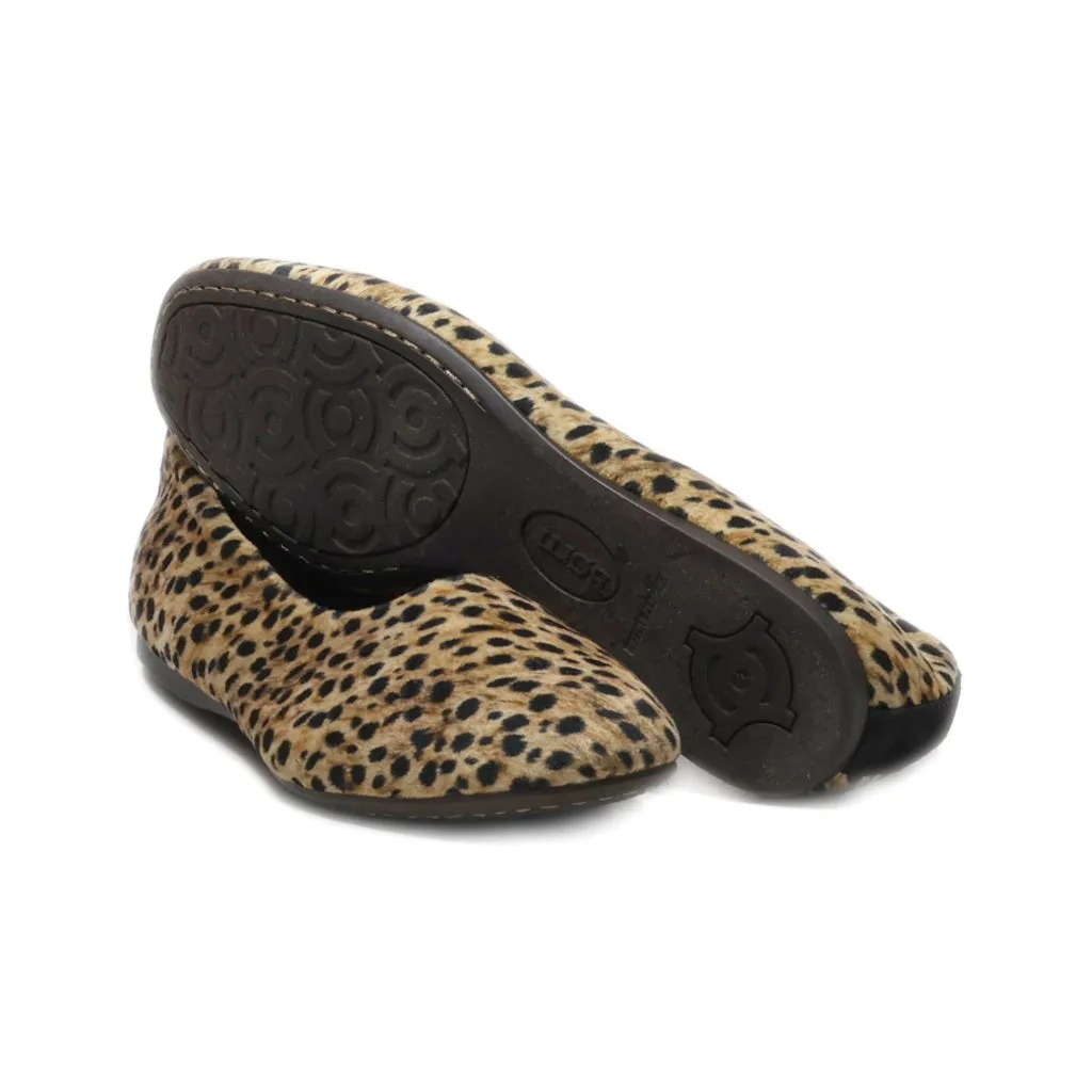 Born Slip Ons Hair Calf Brown Colour For Women