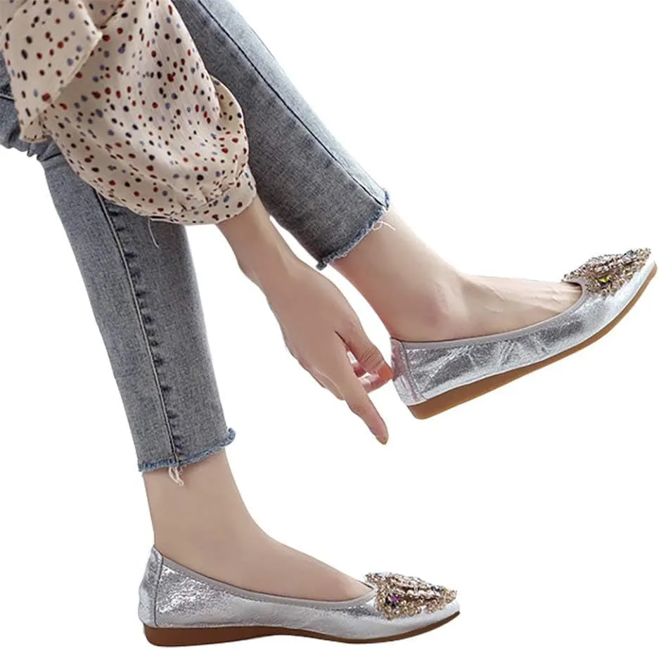 Bridal Rhinestone Ballet Flats