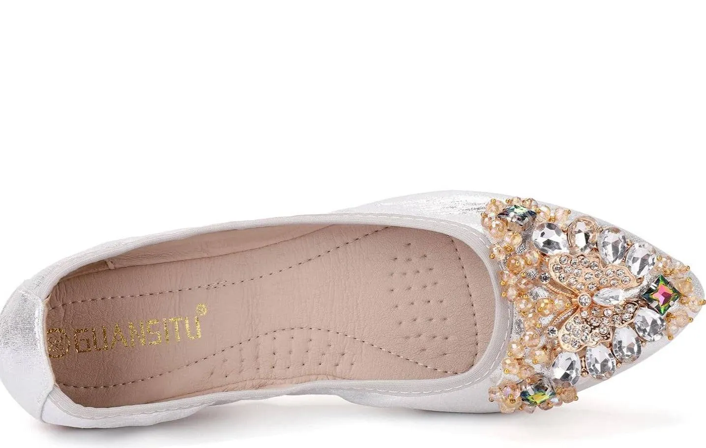 Bridal Rhinestone Ballet Flats