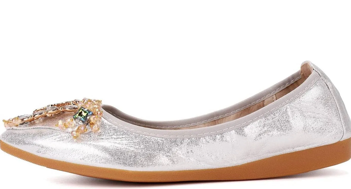 Bridal Rhinestone Ballet Flats