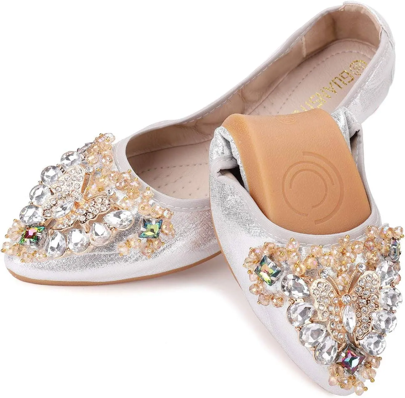 Bridal Rhinestone Ballet Flats