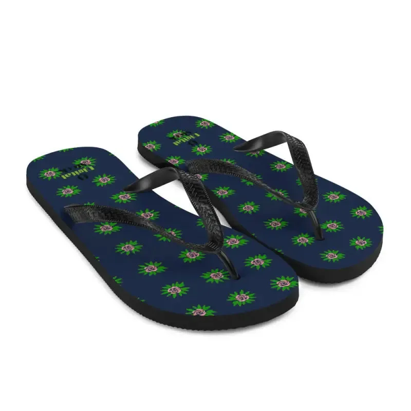 Chic Slip Ons with Roses with Leaves