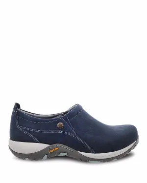 Dansko Women's Patti Slip Ons- Navy Milled Leather