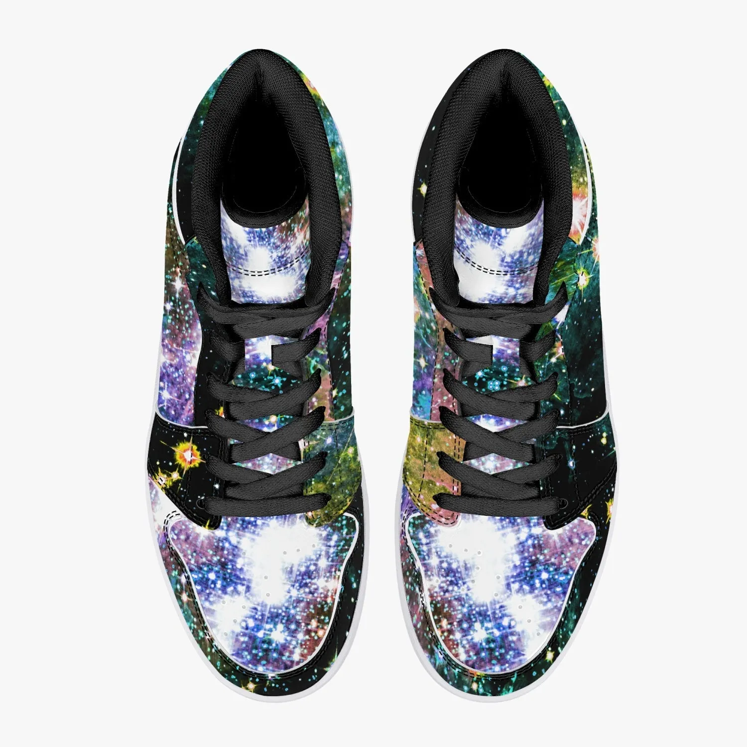 Ekhi Psychedelic Split-Style High-Top Sneakers
