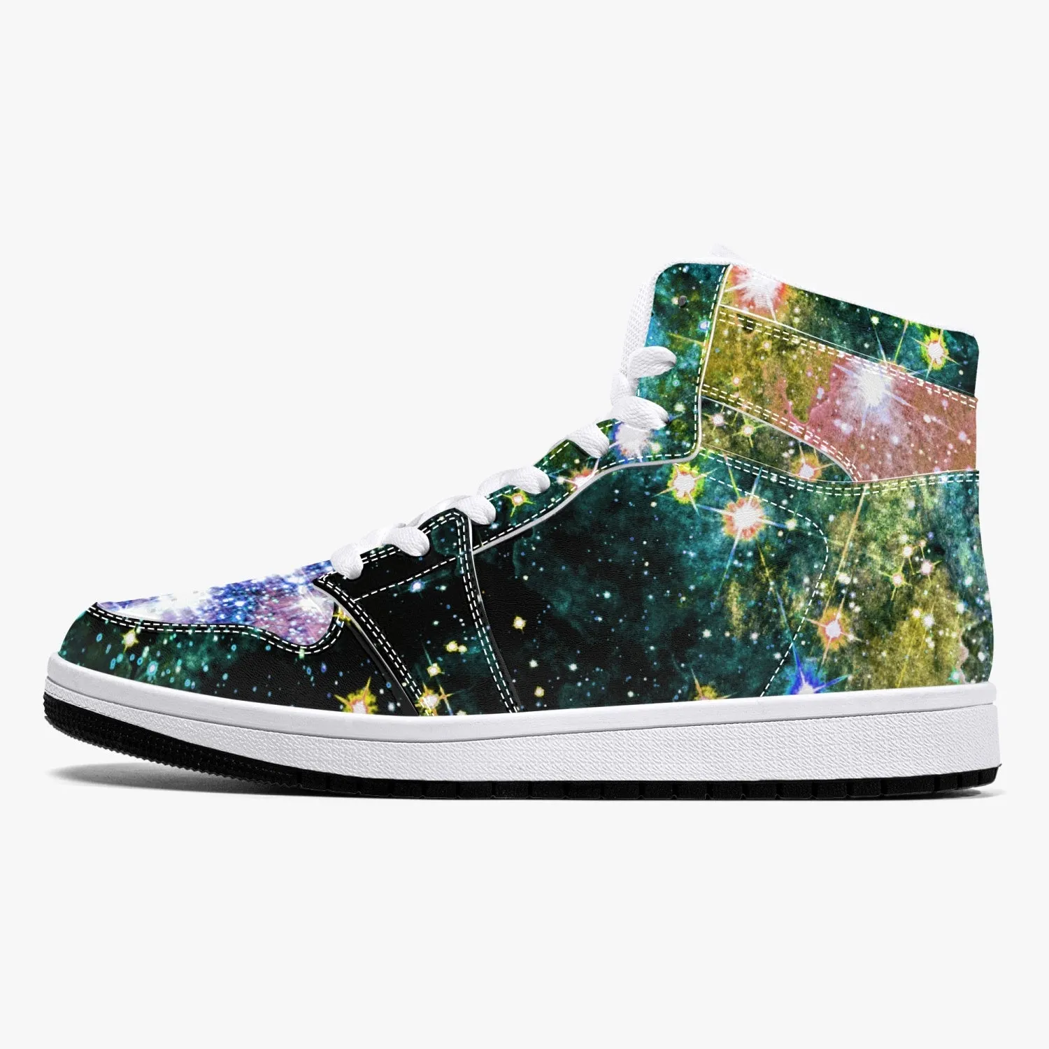 Ekhi Psychedelic Split-Style High-Top Sneakers