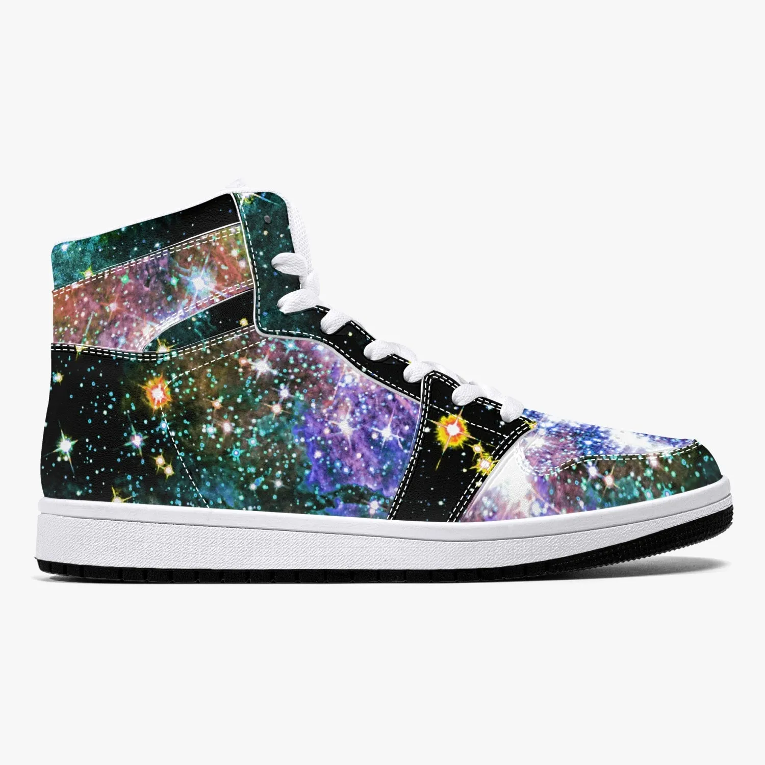 Ekhi Psychedelic Split-Style High-Top Sneakers