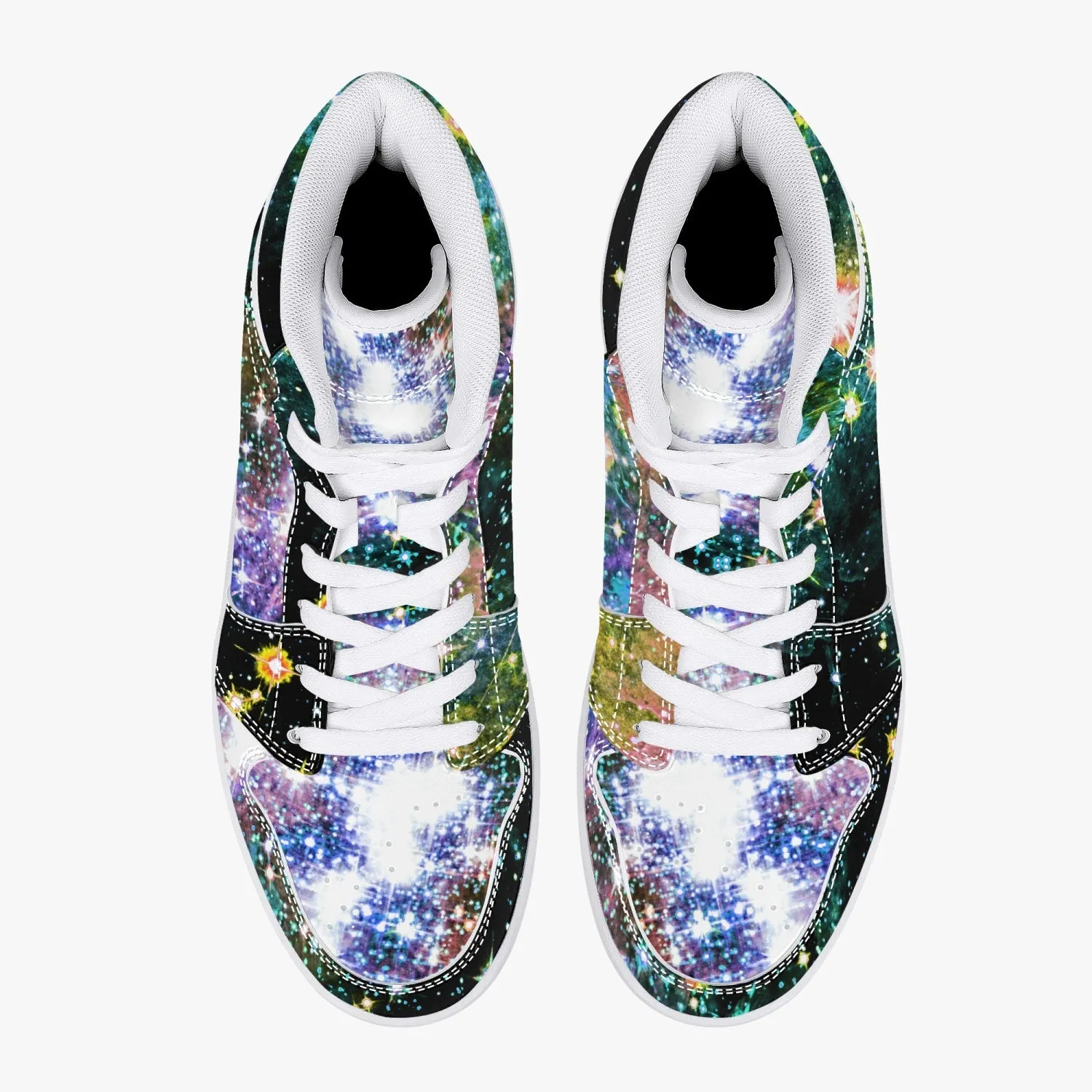 Ekhi Psychedelic Split-Style High-Top Sneakers