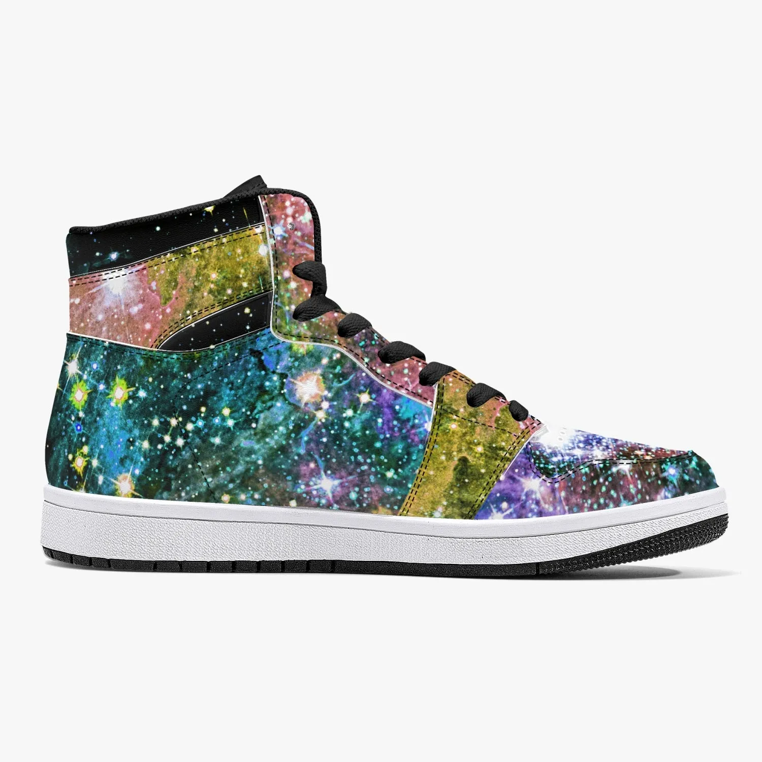 Ekhi Psychedelic Split-Style High-Top Sneakers