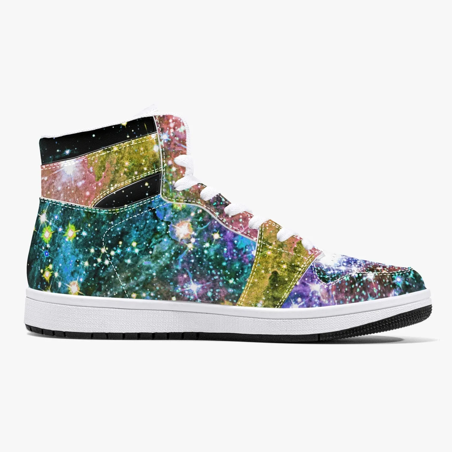 Ekhi Psychedelic Split-Style High-Top Sneakers