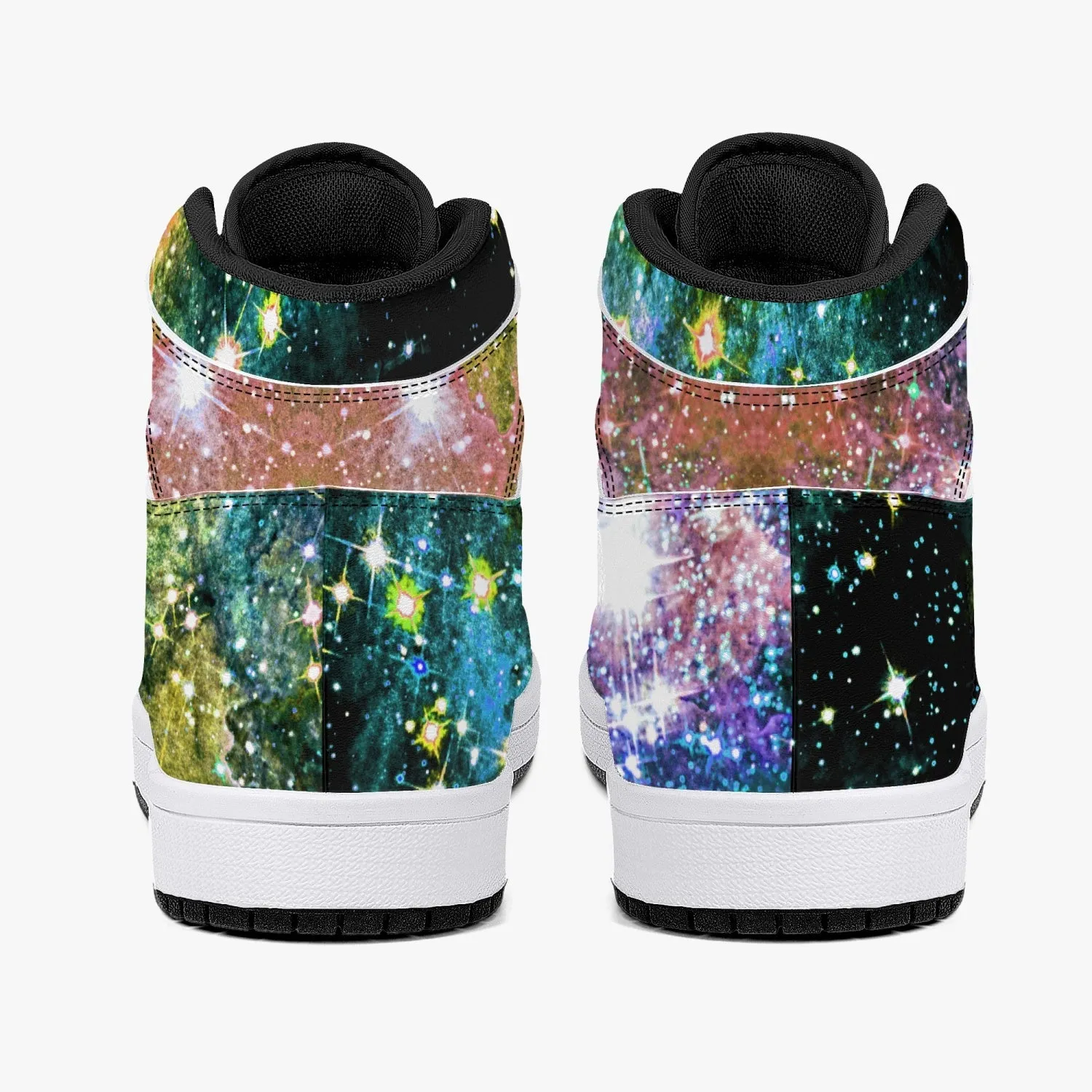 Ekhi Psychedelic Split-Style High-Top Sneakers