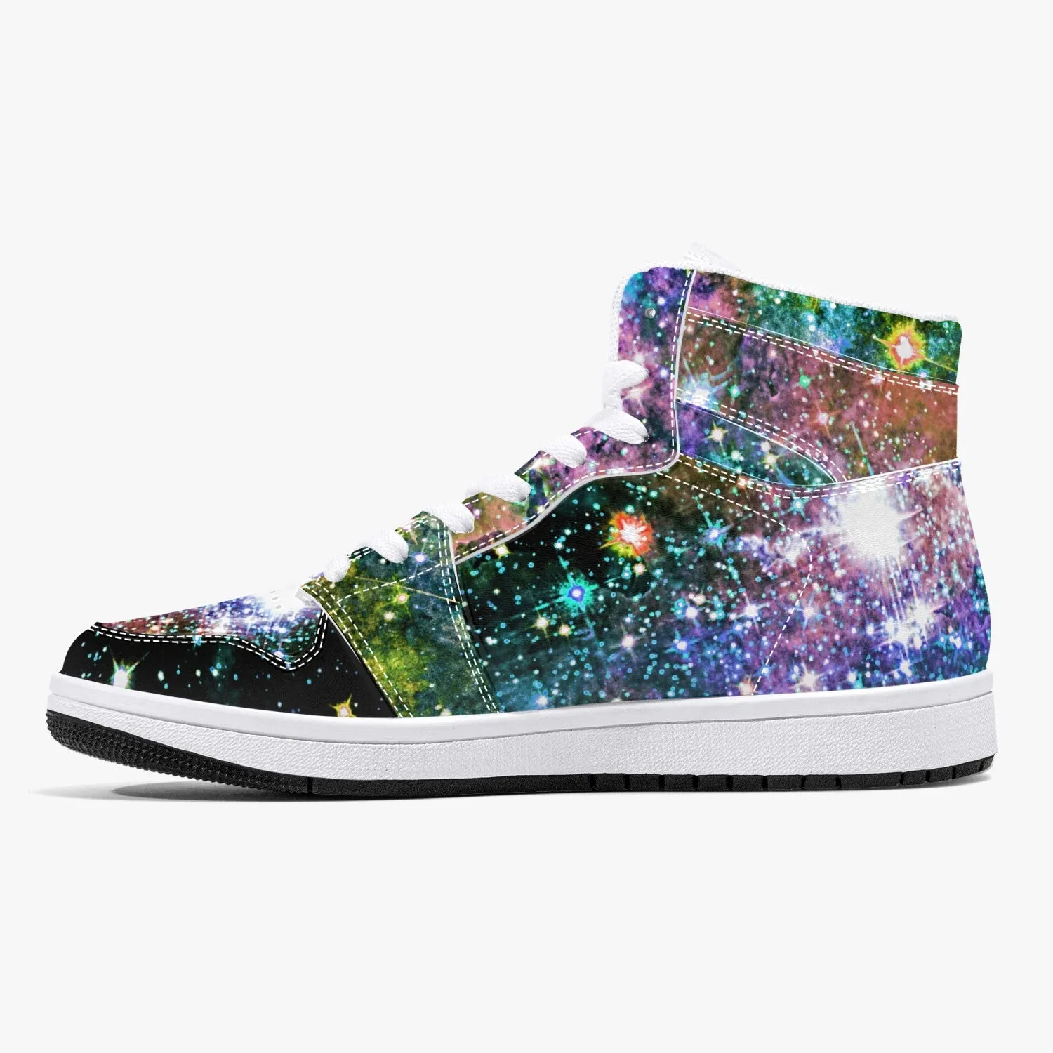 Ekhi Psychedelic Split-Style High-Top Sneakers