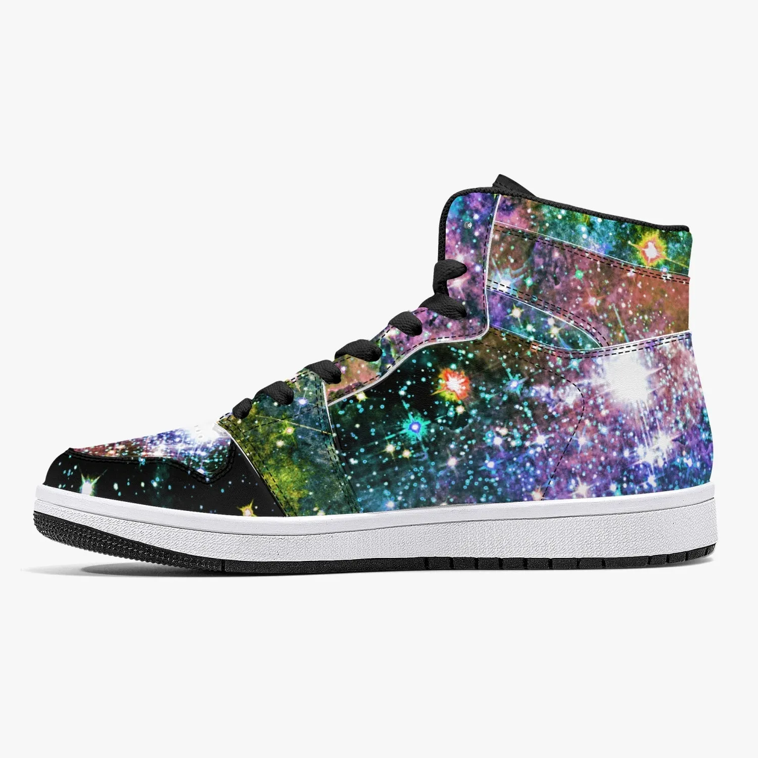 Ekhi Psychedelic Split-Style High-Top Sneakers
