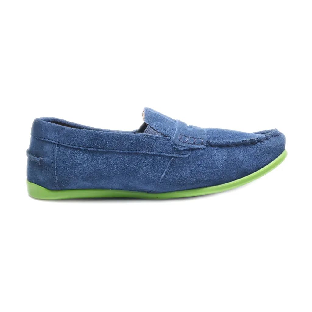 Florsheim Slip Ons Suede Blue Colour For Women
