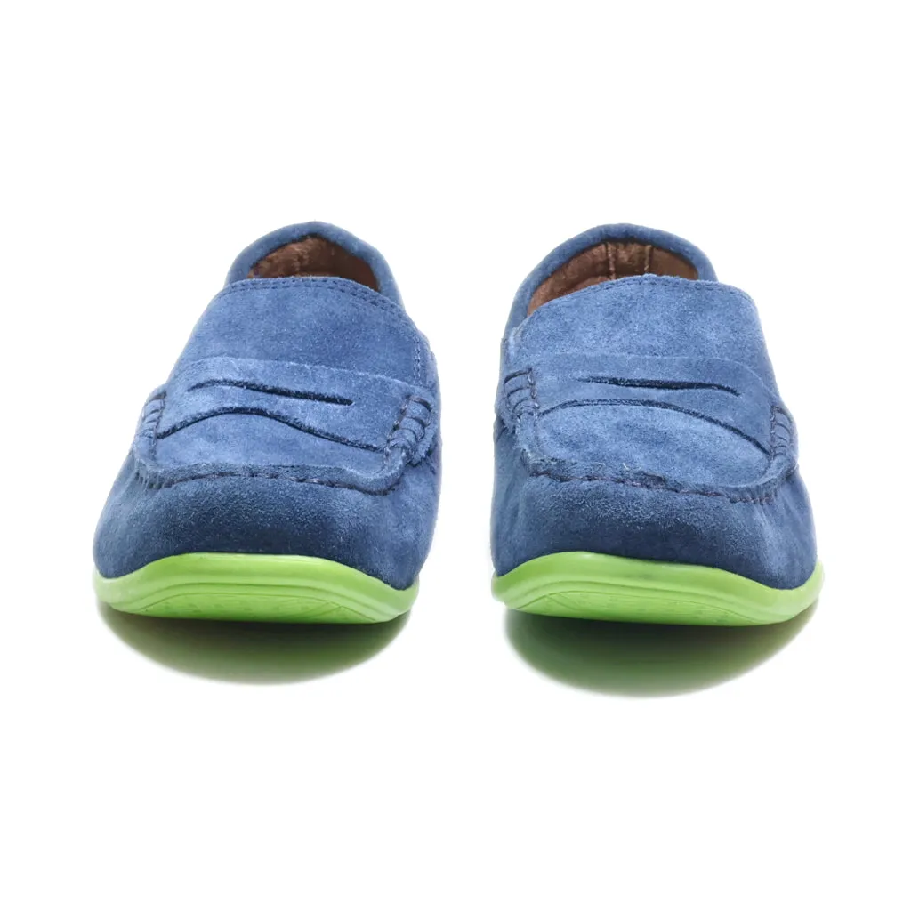 Florsheim Slip Ons Suede Blue Colour For Women