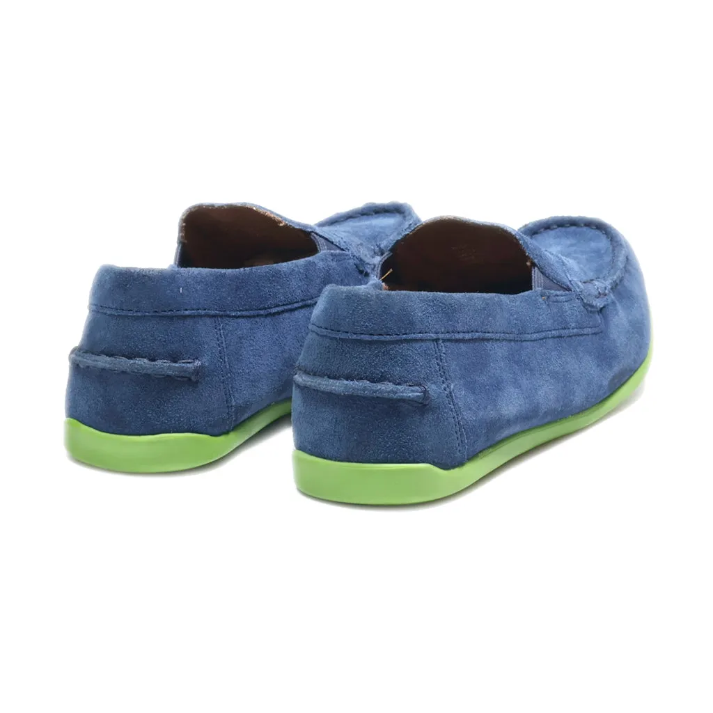 Florsheim Slip Ons Suede Blue Colour For Women