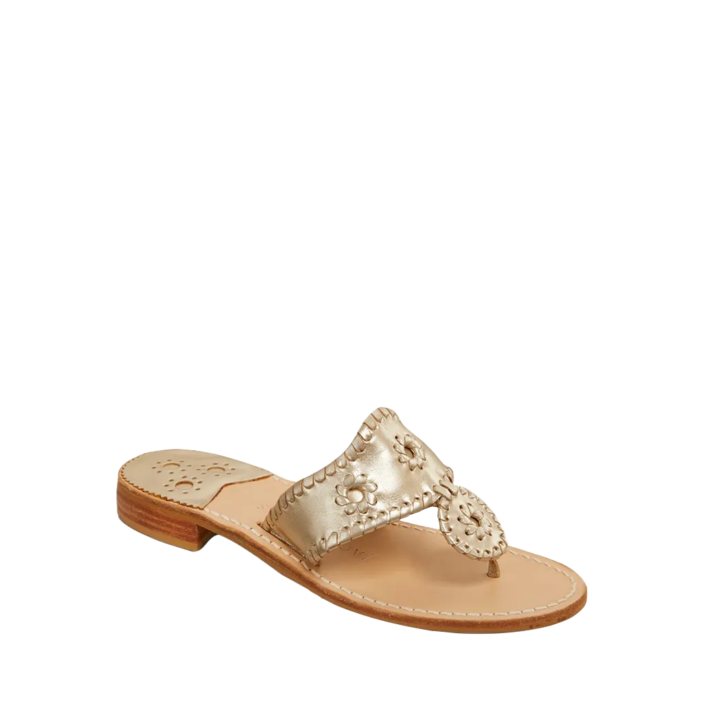 Jack Roger Ladies Slip On Platinum Sandals 1219SN0001042PLTNM