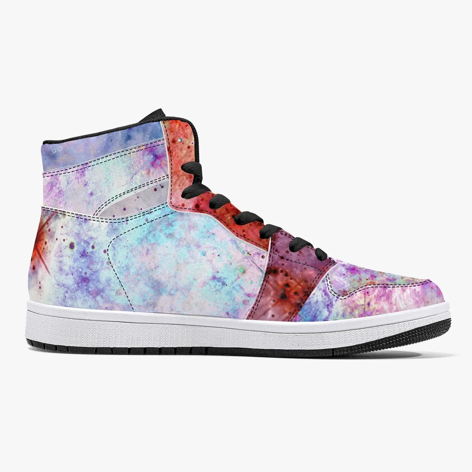 July Psychedelic Split-Style High-Top Sneakers
