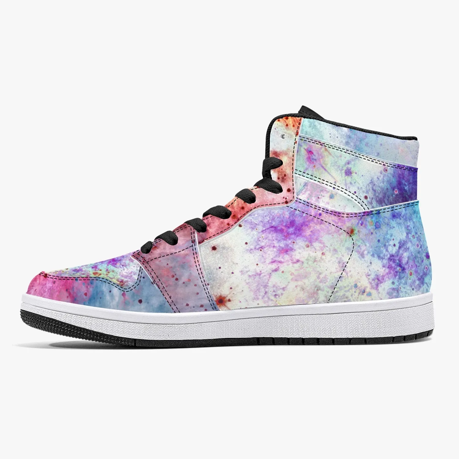 July Psychedelic Split-Style High-Top Sneakers