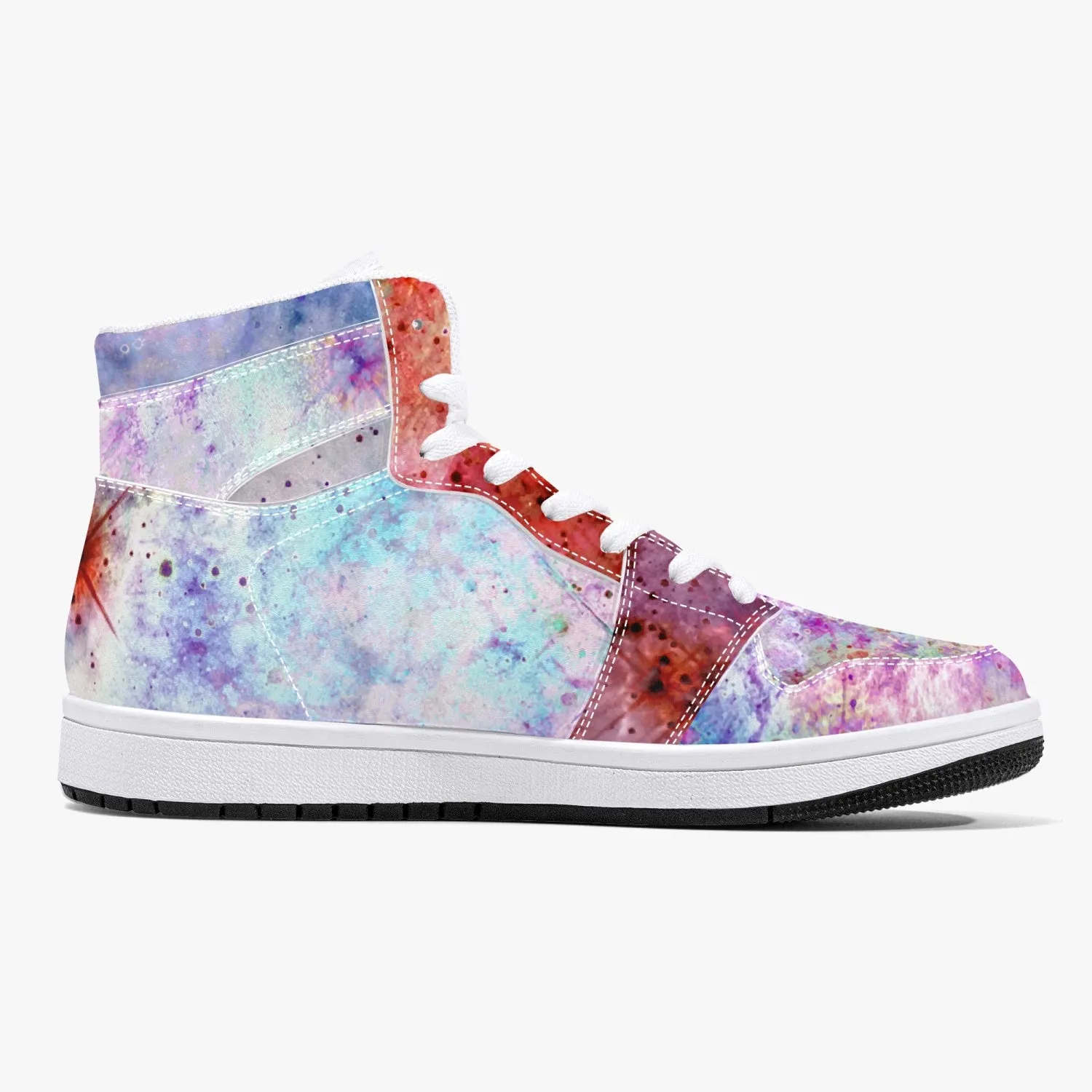 July Psychedelic Split-Style High-Top Sneakers