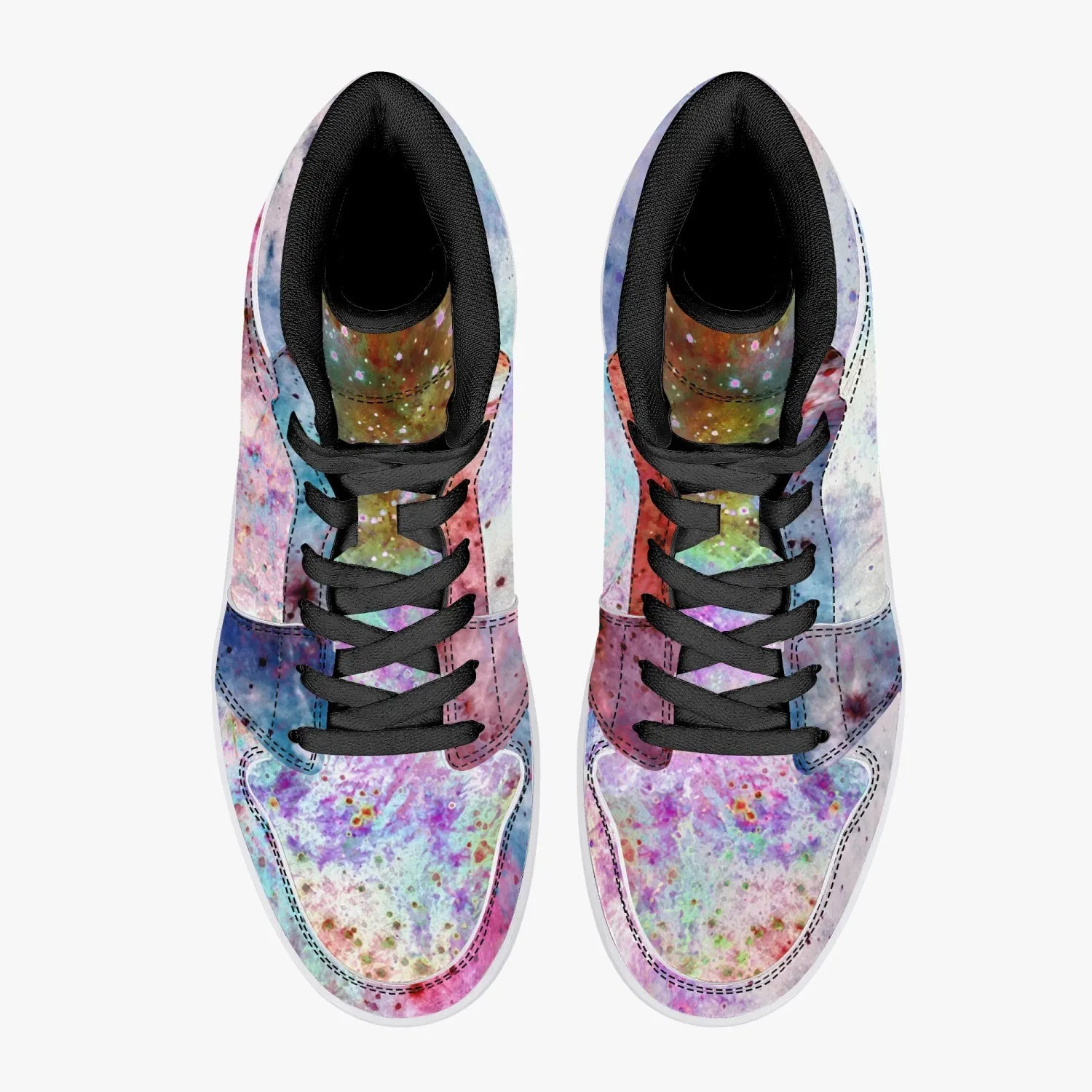 July Psychedelic Split-Style High-Top Sneakers