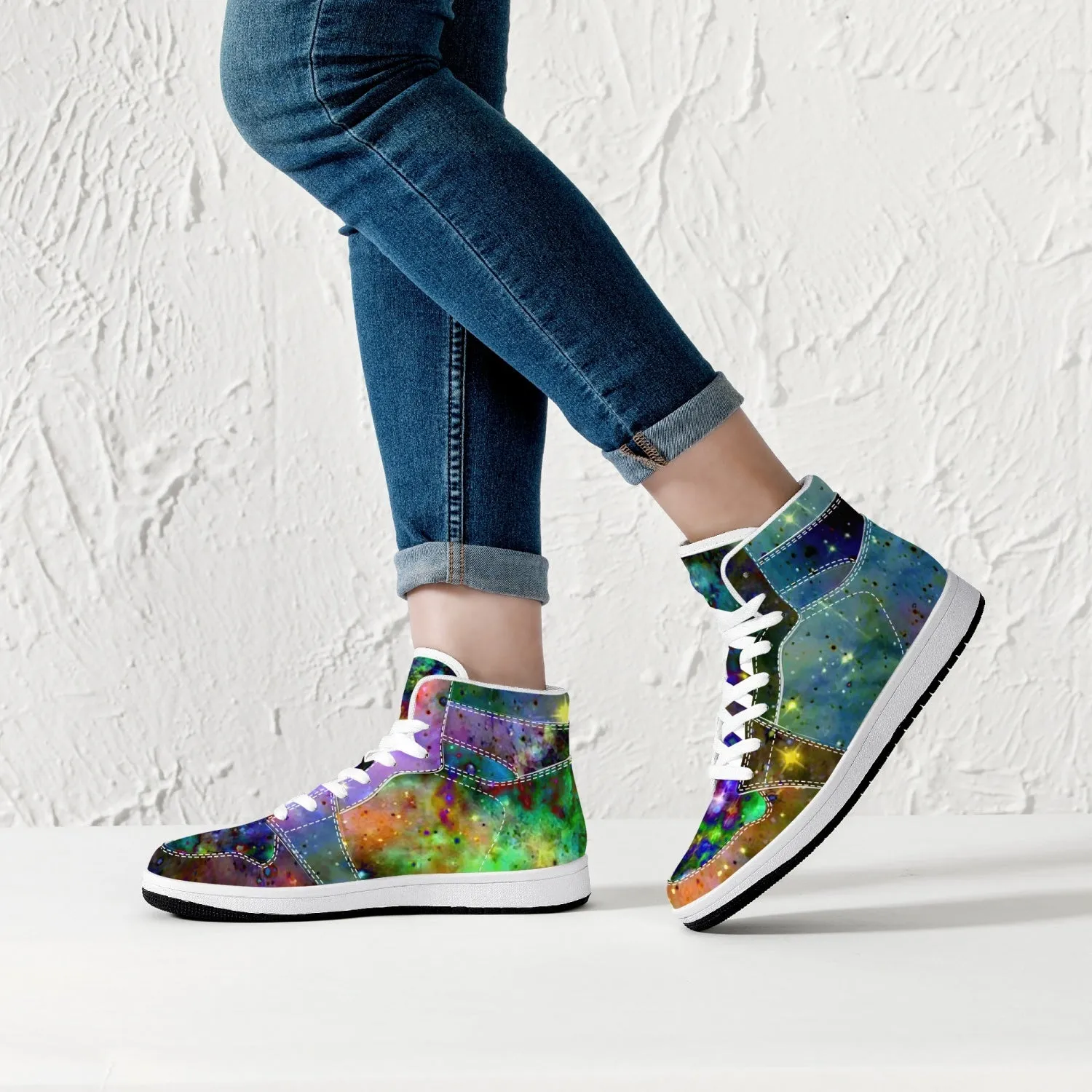 Kemrin Psychedelic Split-Style High-Top Sneakers