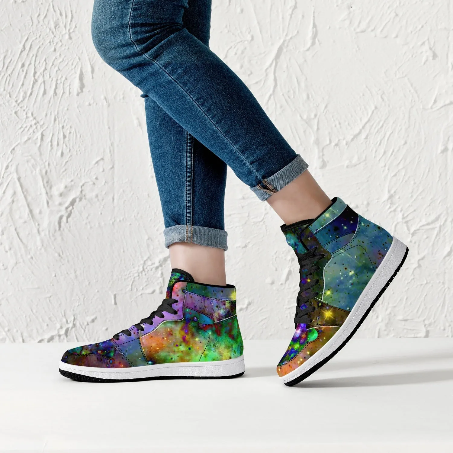 Kemrin Psychedelic Split-Style High-Top Sneakers