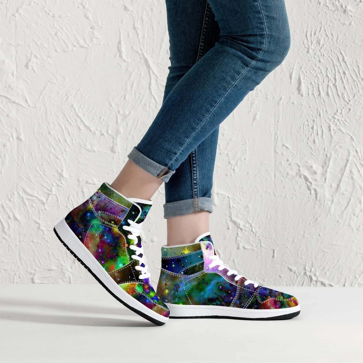 Kemrin Psychedelic Split-Style High-Top Sneakers