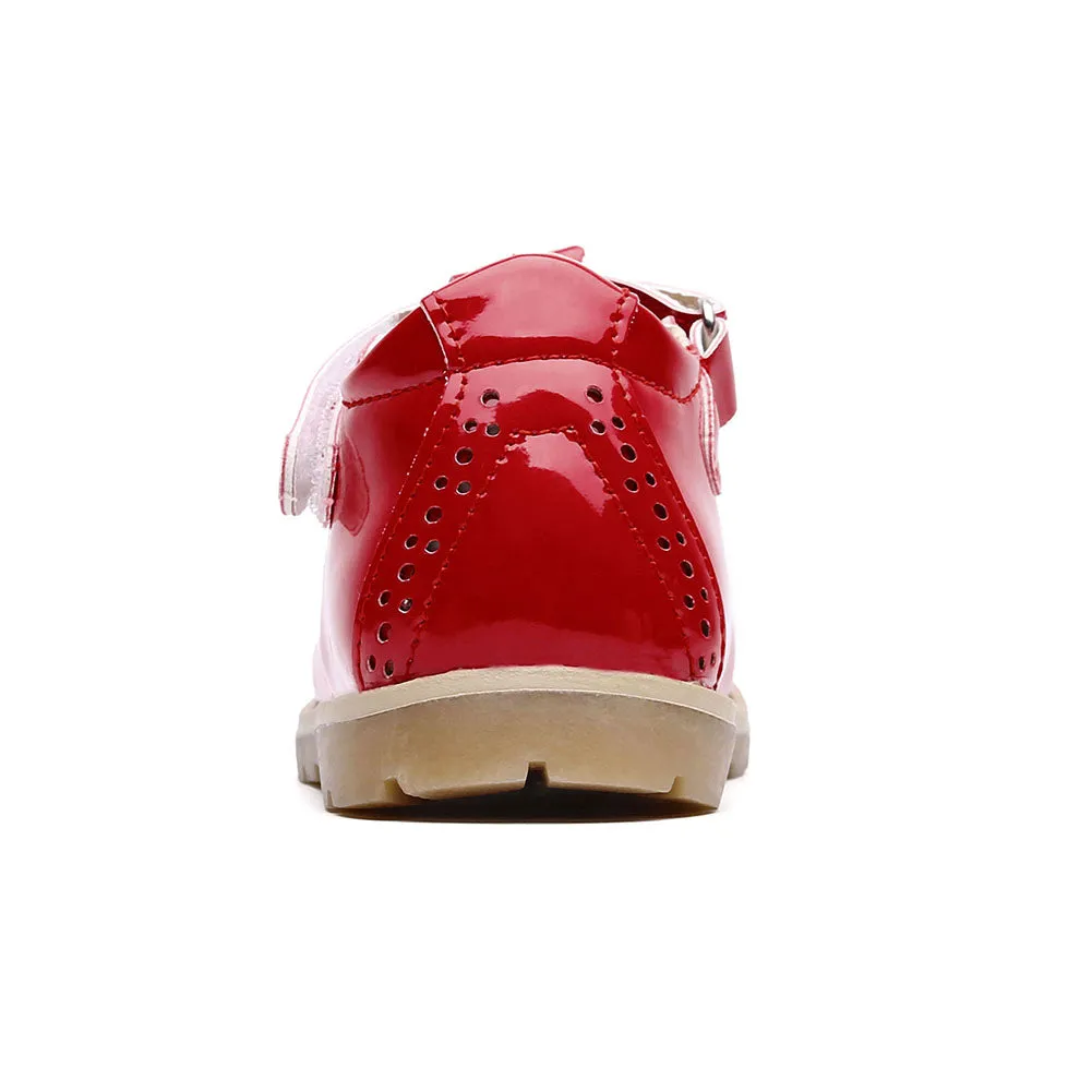 Little Girls School Flat T-Strap Walking Booties Dress Uniform Oxford Shoes