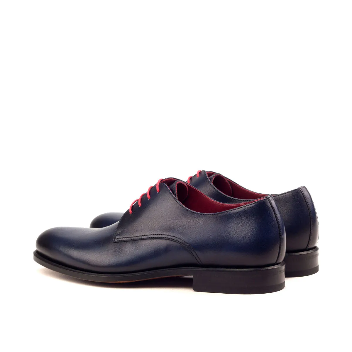 Men's Derby Leather Shoes Wide Plus Size Blue 2583