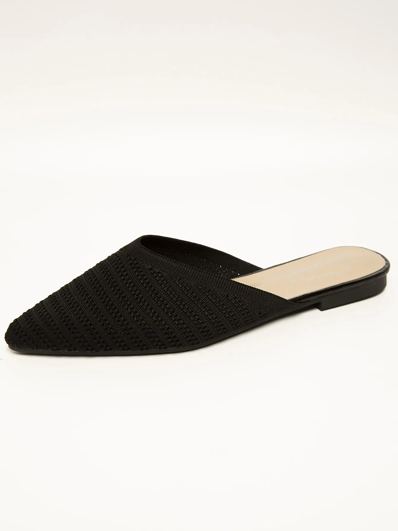 Minimalist Knit Flat Mules