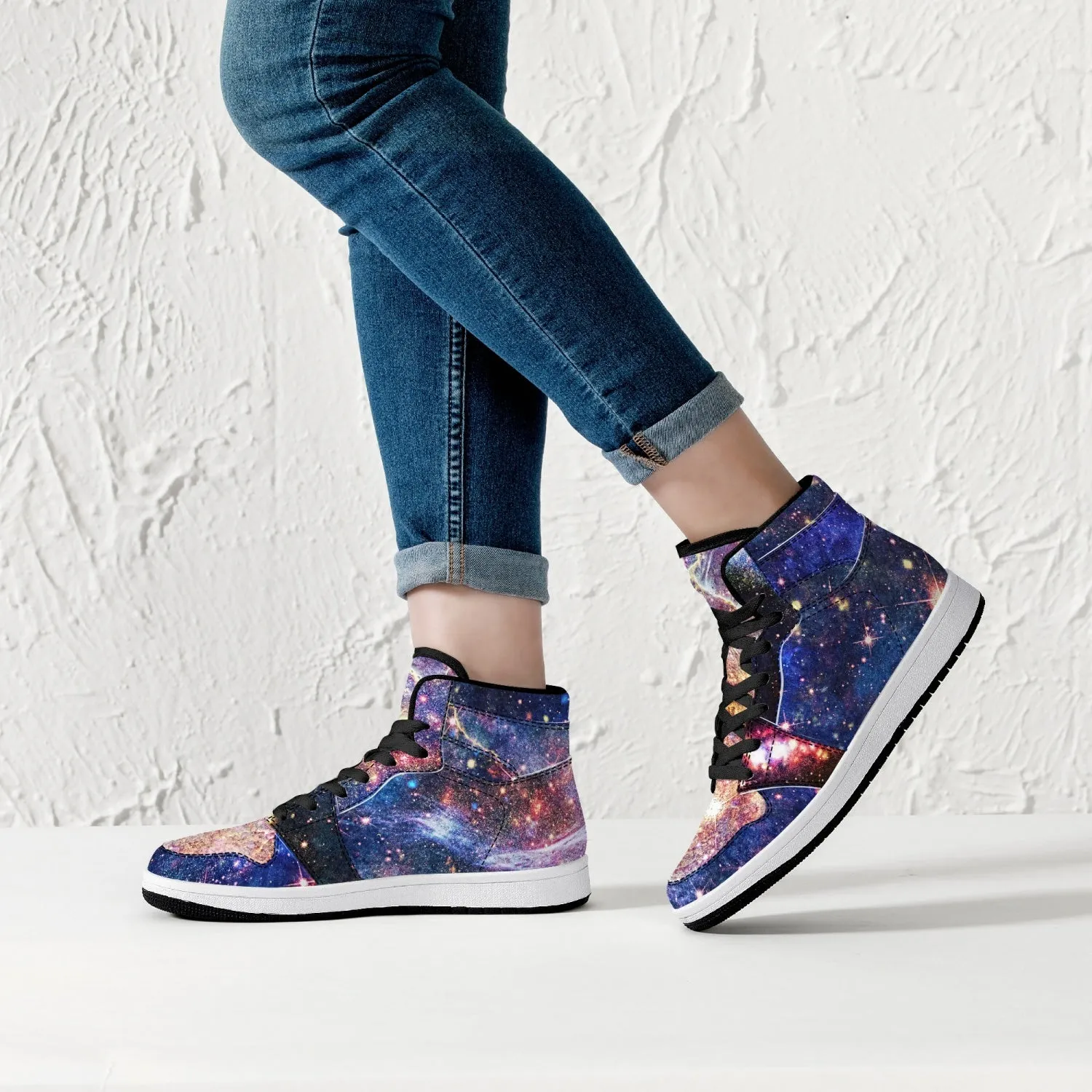 Niari's Shadow Psychedelic Split-Style High-Top Sneakers