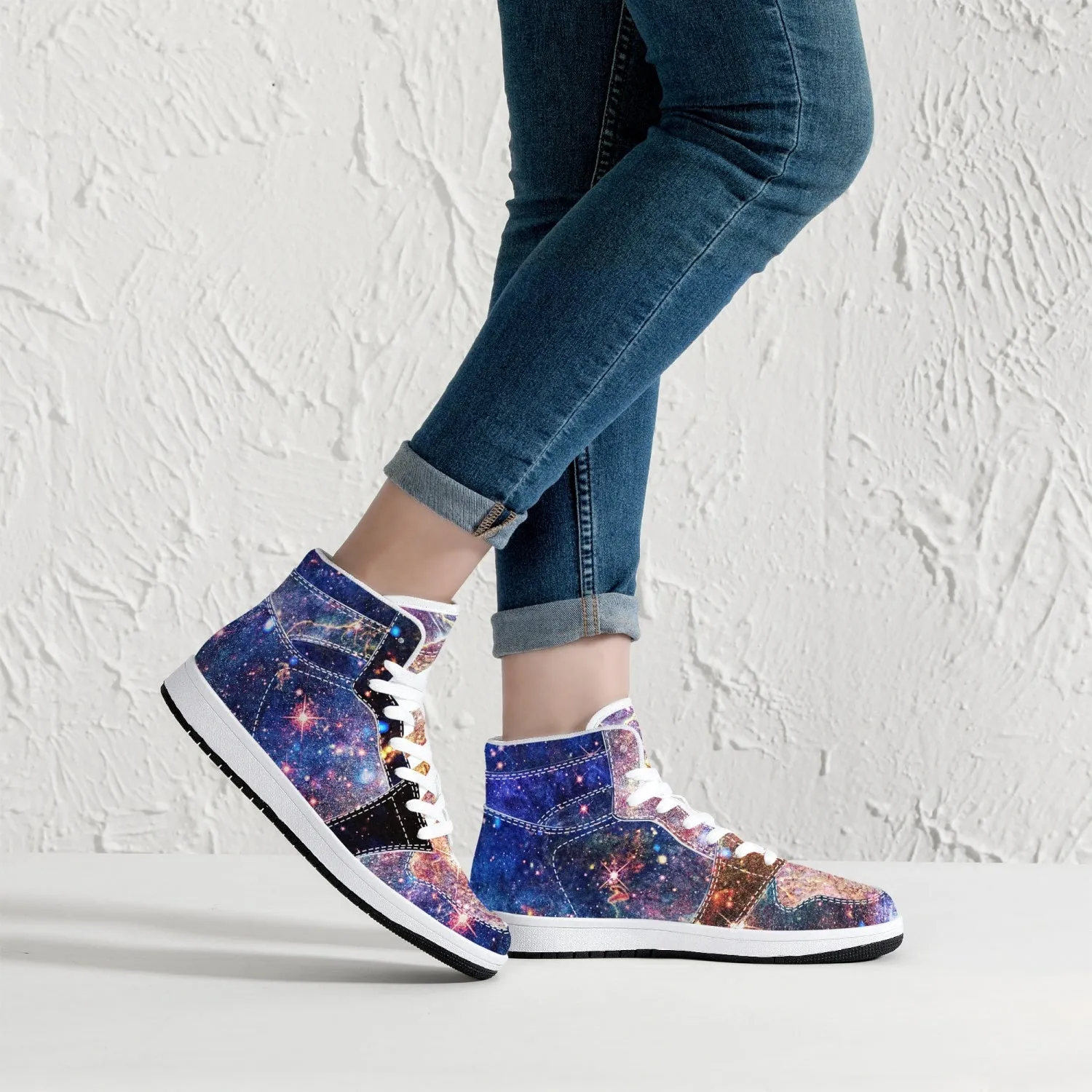 Niari's Shadow Psychedelic Split-Style High-Top Sneakers