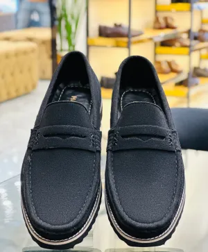 PLAIN BLACK CHUNKY LOAFERS