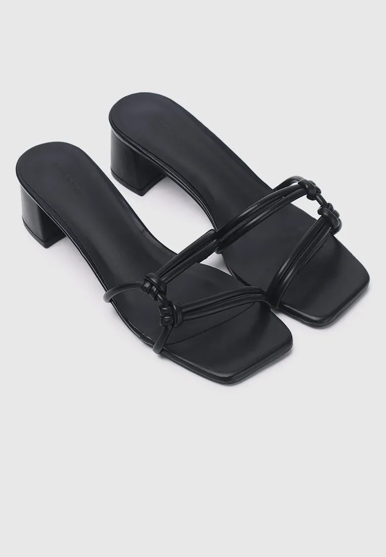 Rosetta Knotted Heels (Black)