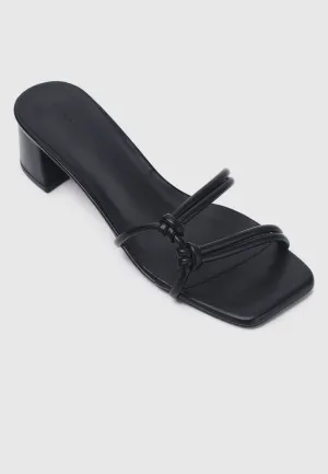 Rosetta Knotted Heels (Black)