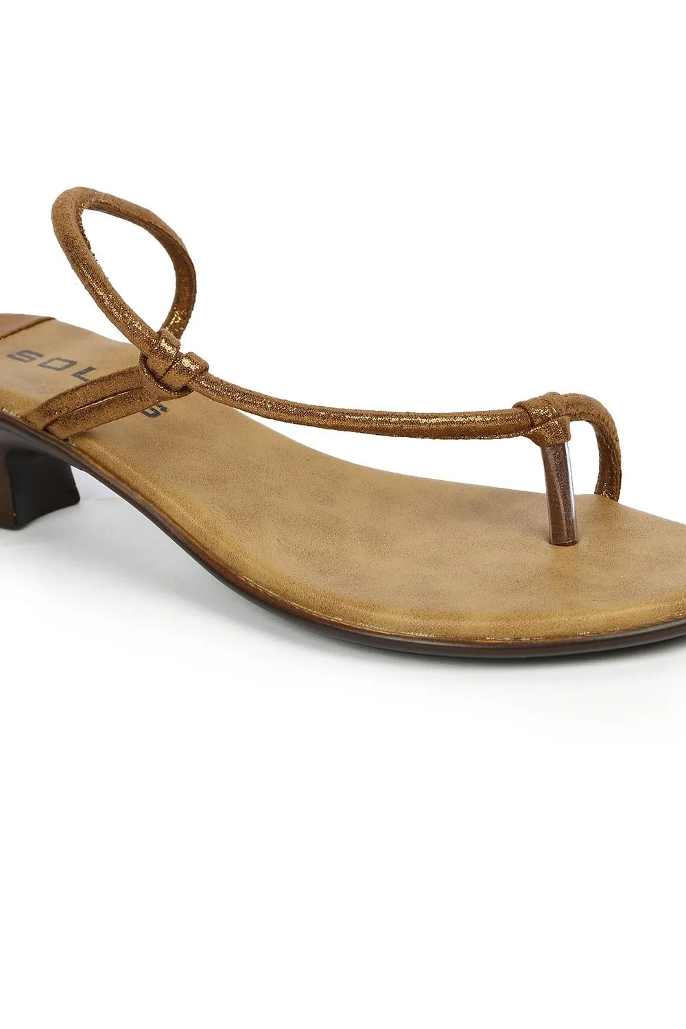 SOLES Elegant Bronze Heels - Sophisticated Style for Any Occasion