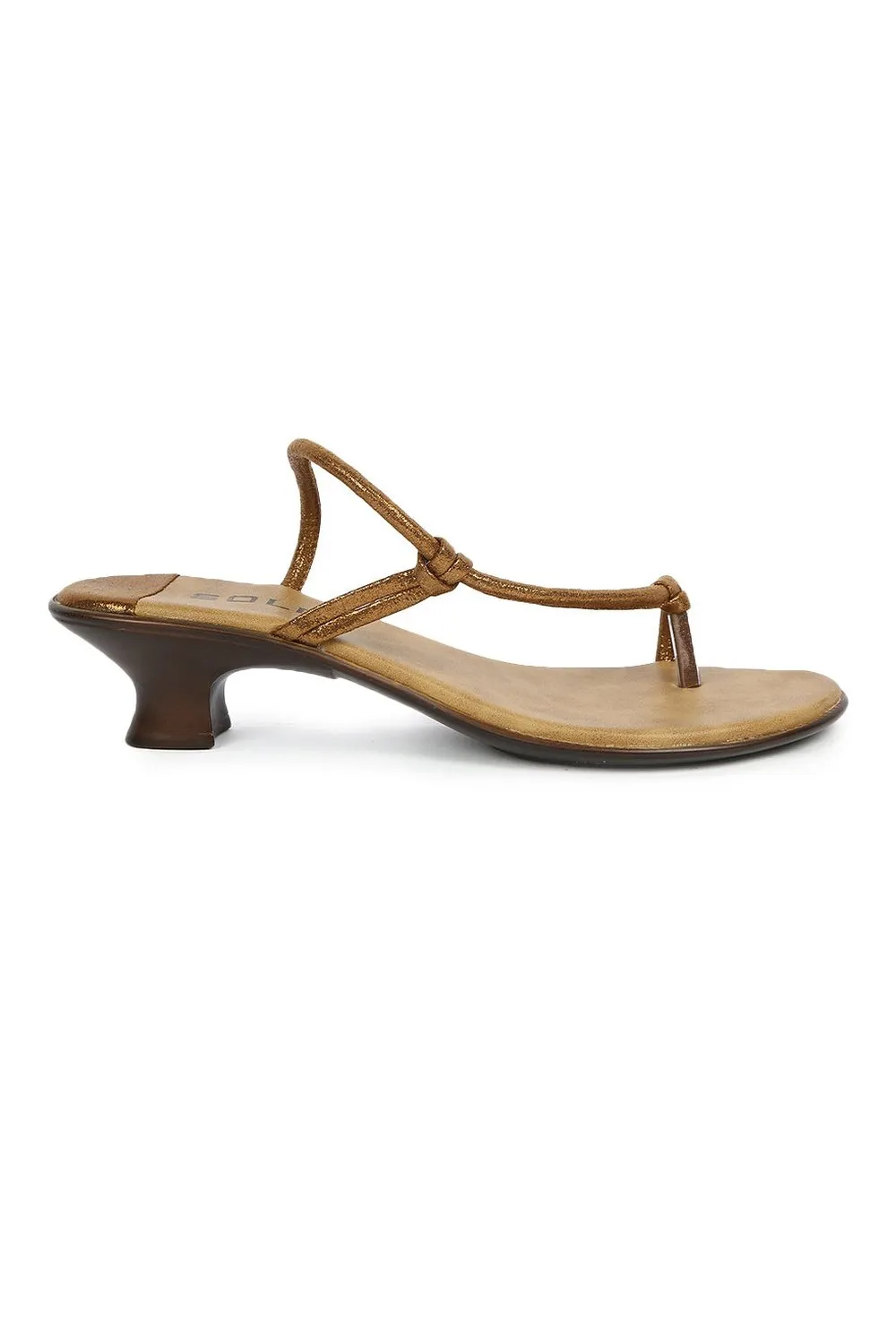 SOLES Elegant Bronze Heels - Sophisticated Style for Any Occasion