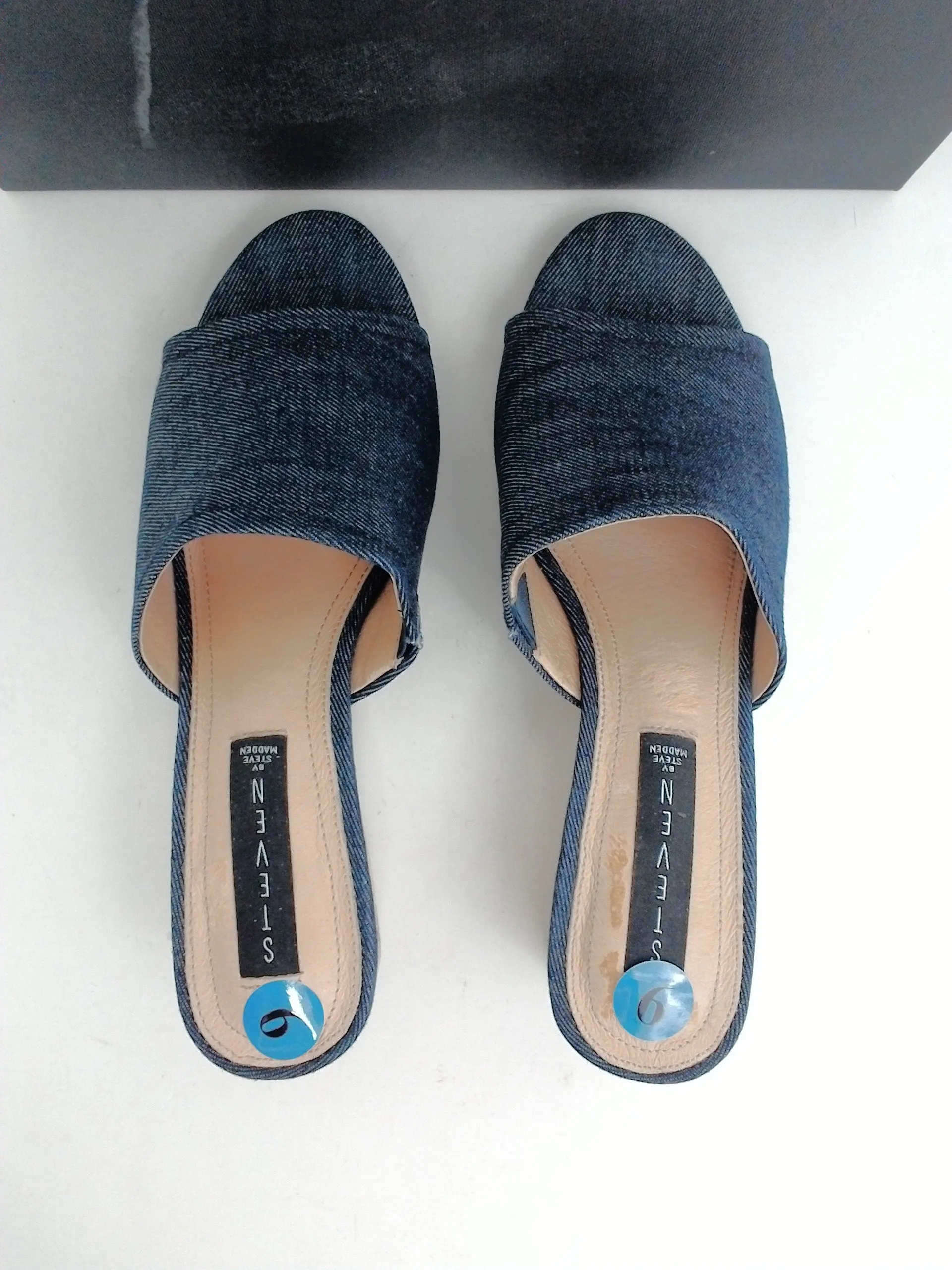 Steven By Steve Madden Lemur Denim Blue Wedge Sandal Size 9 M