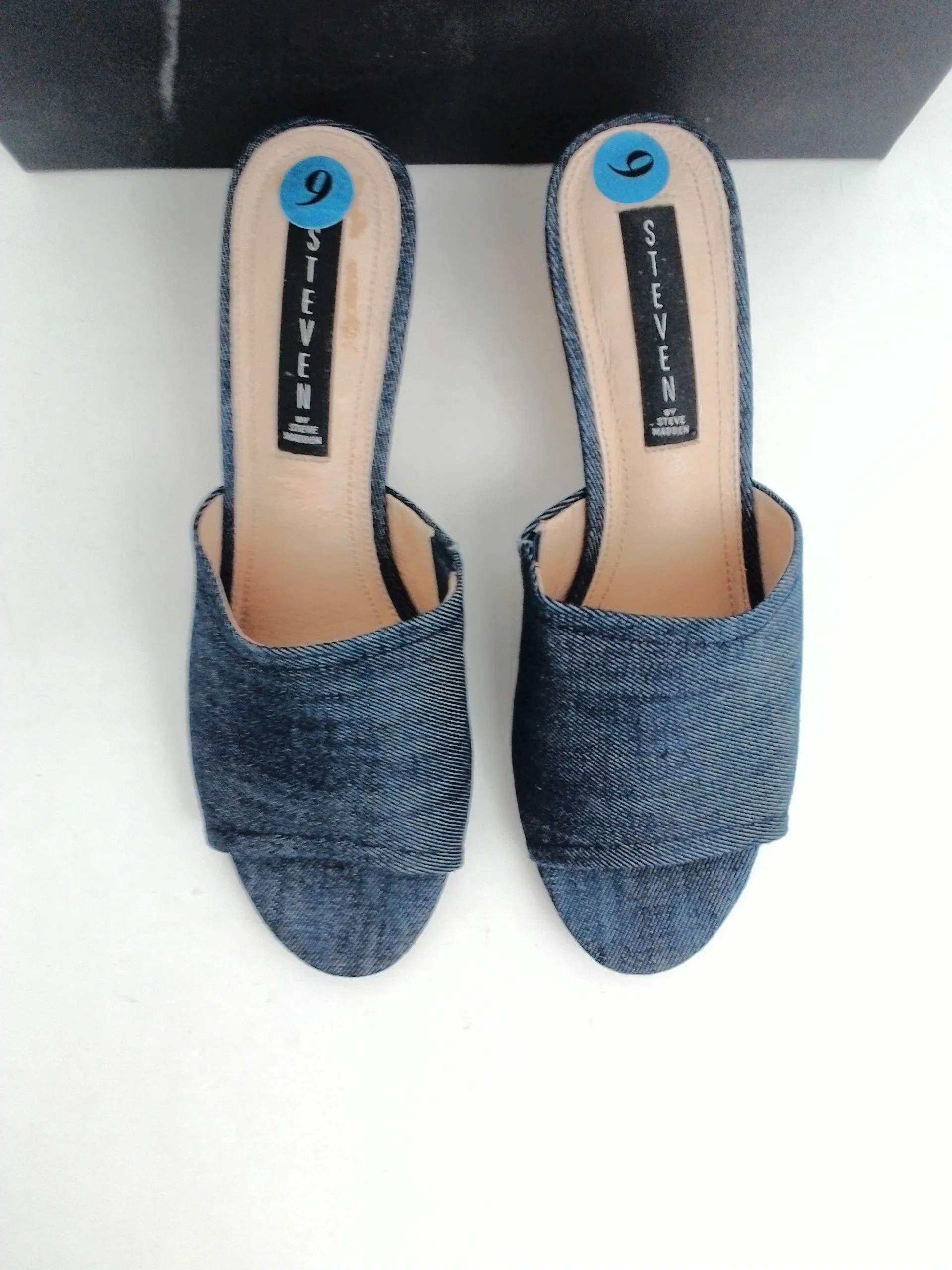 Steven By Steve Madden Lemur Denim Blue Wedge Sandal Size 9 M