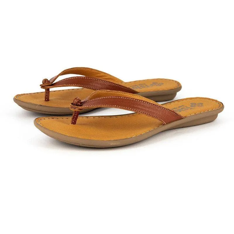 Tsonga Esitolo Leather Thong Slip On Sandal - Suede Cayak